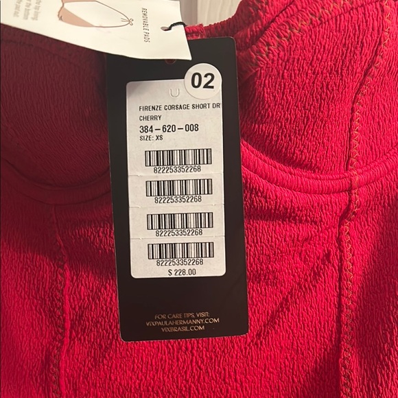 Red Strapless Dress - Picture 2 of 4